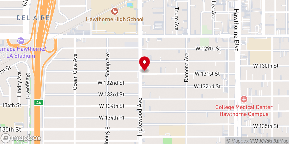 Map showing location of Mission Evangelical Elim