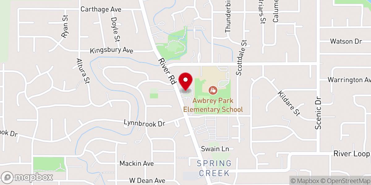 Map showing location of Grace Baptist Church