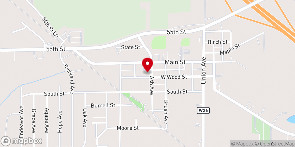 Map showing location of Heart of Mary Cluster - St. Mary Catholic Church