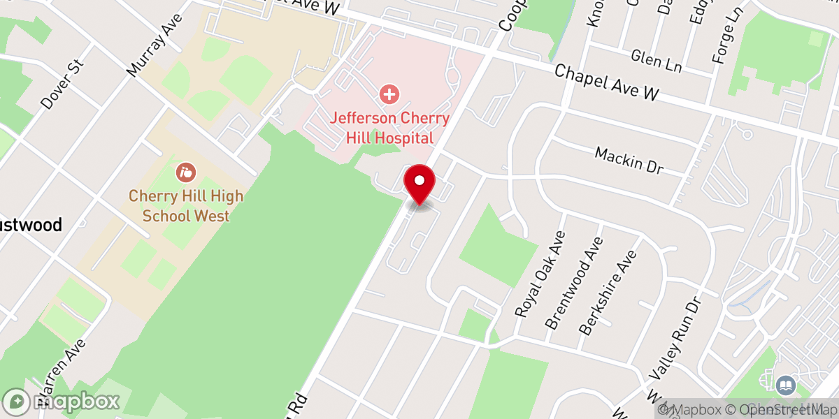 Map showing location of Cherry Hill Community Kollel Inc