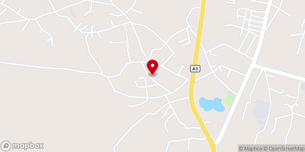 Map showing location of St. Peter's Catholic Church Gyel