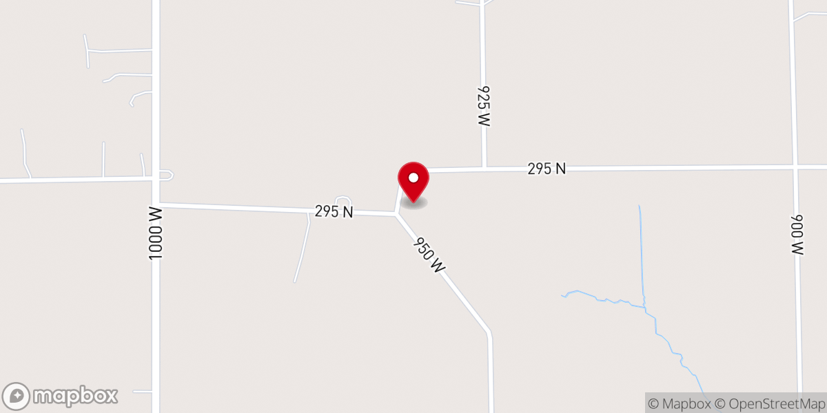 Map showing location of Nine Mile Community Church