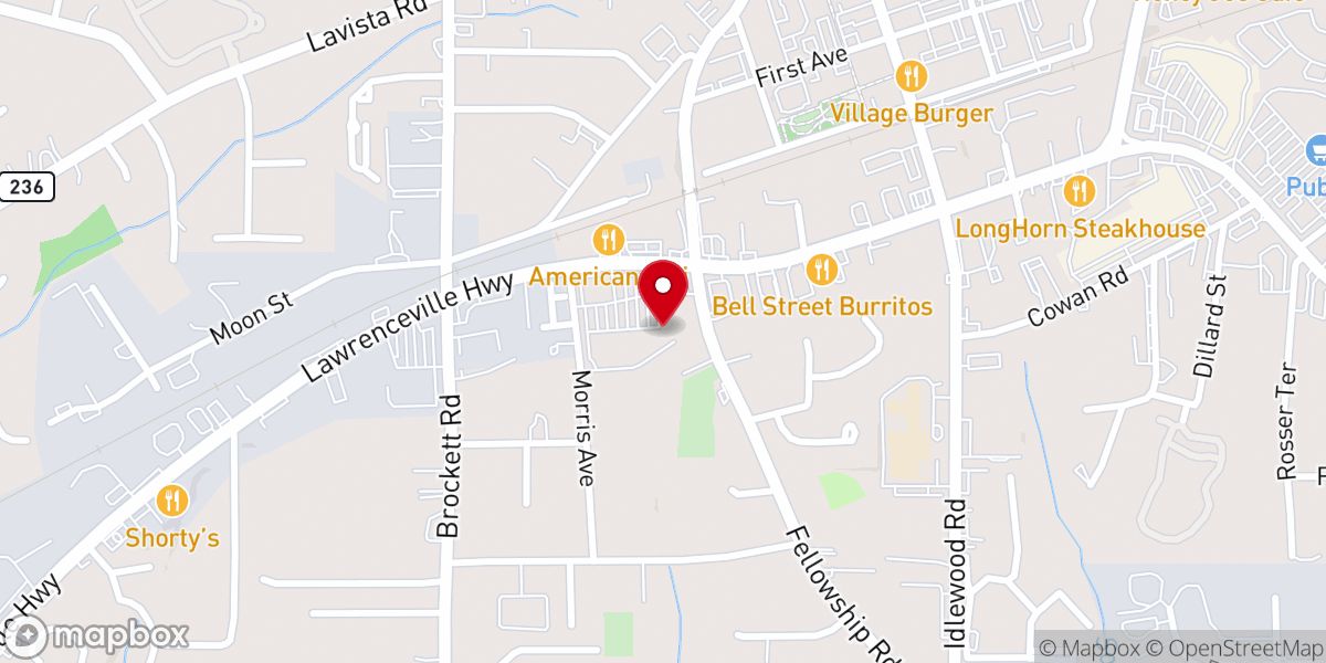 Map showing location of Iglesia Evangélica Dios Habla Hoy