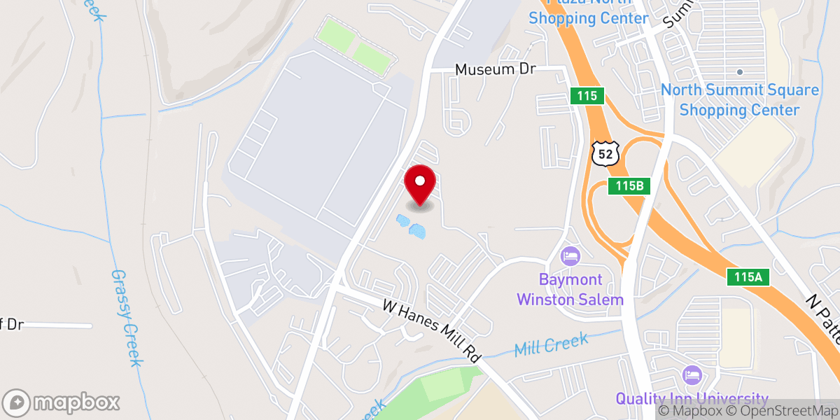 Map showing location of Triad Family Network Inc
