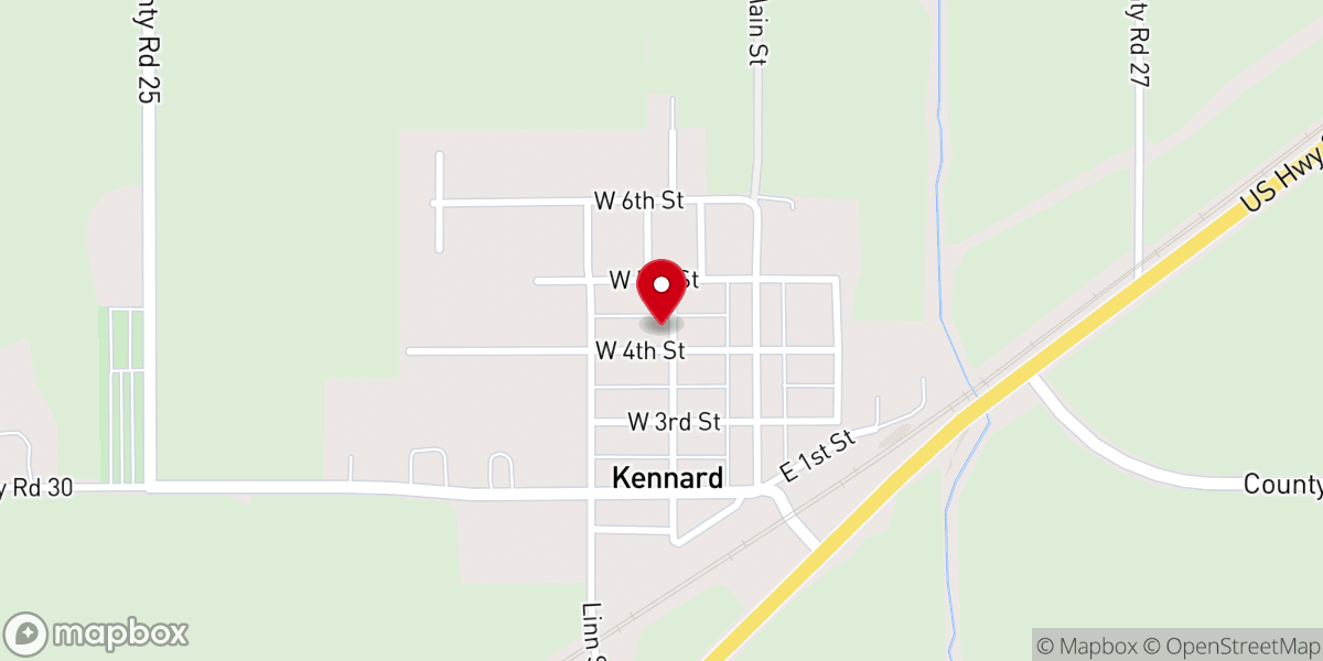 Map showing location of Emmaus Lutheran Church