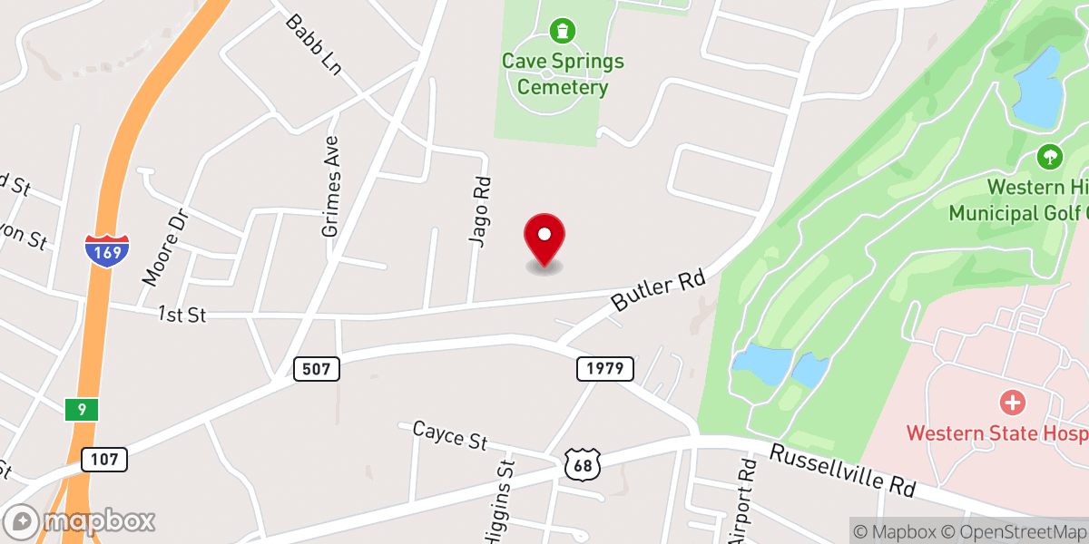 Map showing location of Highland Chapel