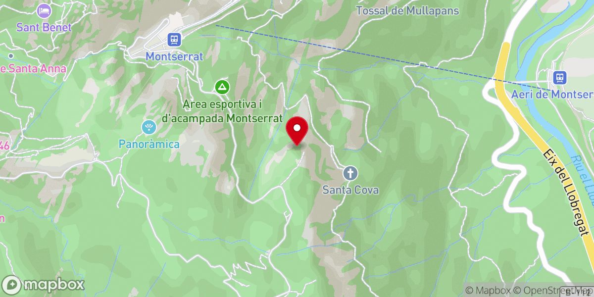 Map showing location of Cruz de San Miguel