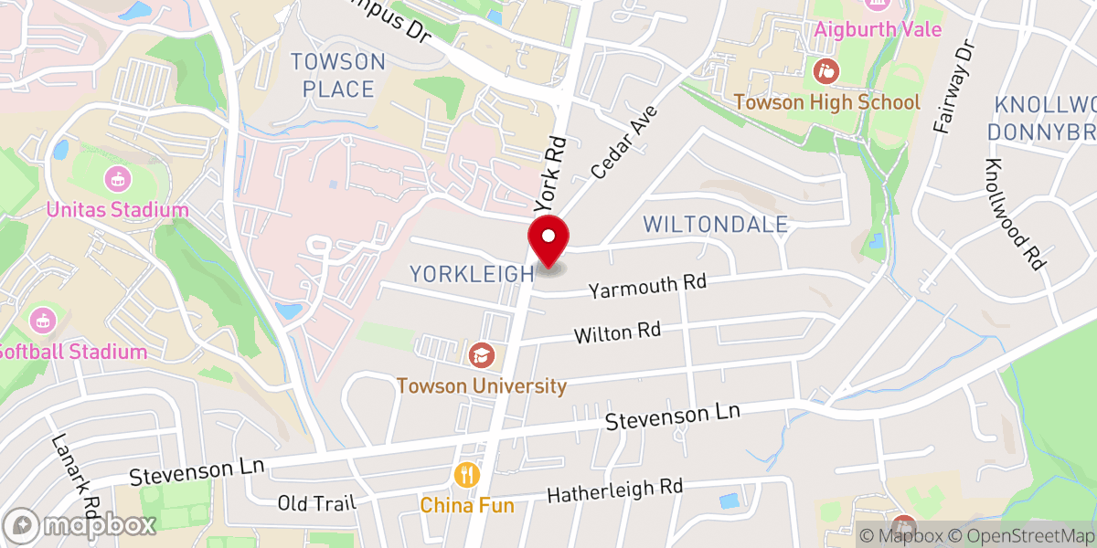 Map showing location of Ascension Lutheran Church