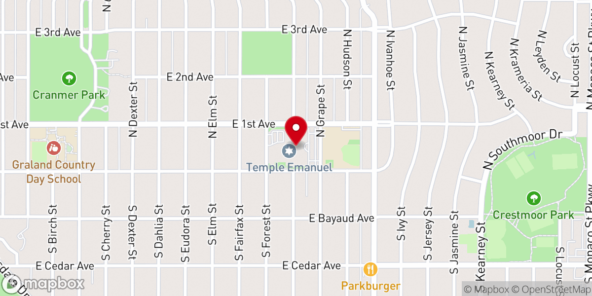 Map showing location of Shwayder Camp Beit Knesset