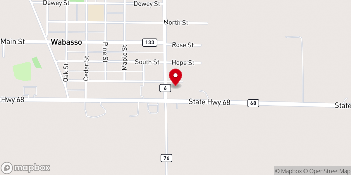 Map showing location of St. Matthew Lutheran Church
