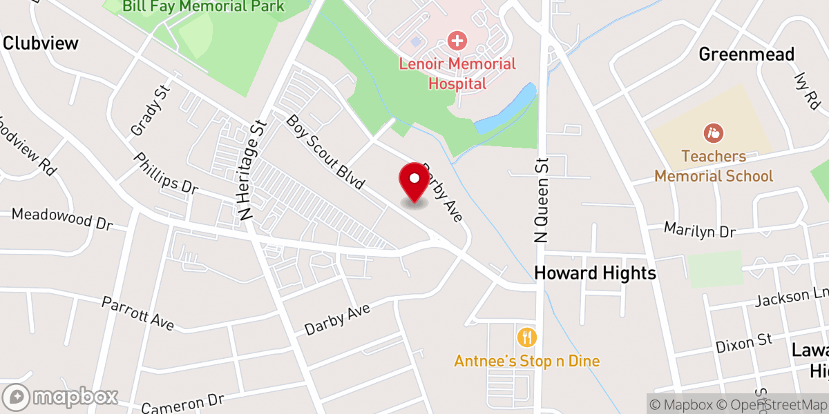 Map showing location of Washington Chapel Church Inc