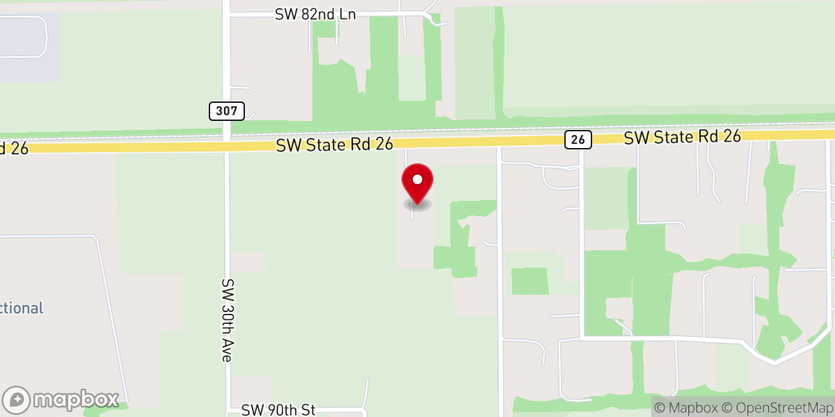 Map showing location of Community Church of Nazarene