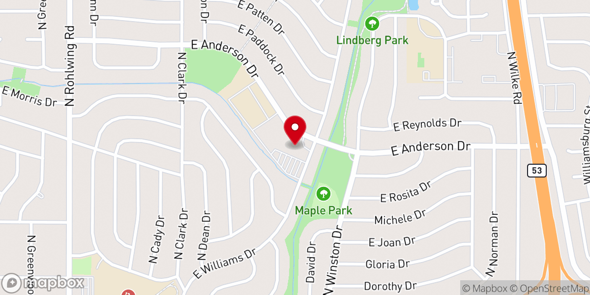 Map showing location of St Thomas of Villanova Catholic Church