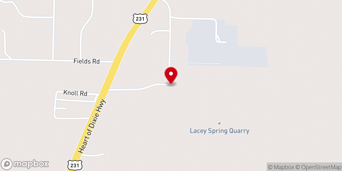 Map showing location of Parks Chapel