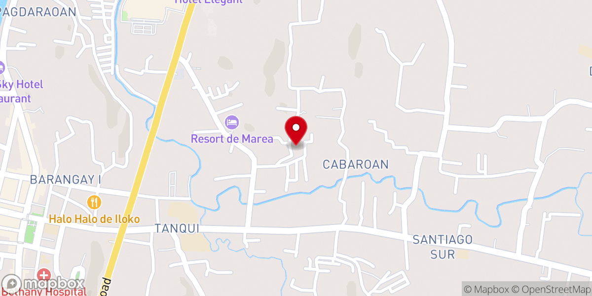 Map showing location of La Union Bible Baptist Academy