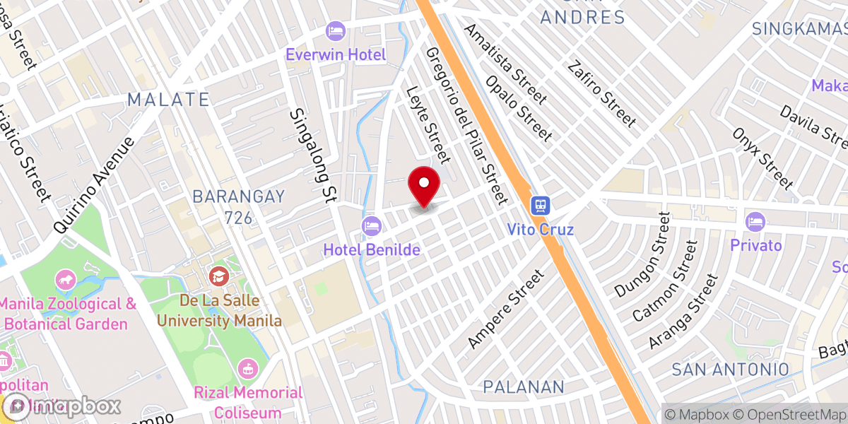 Map showing location of Santisima Trinidad Parish (Archdiocese of Manila)
