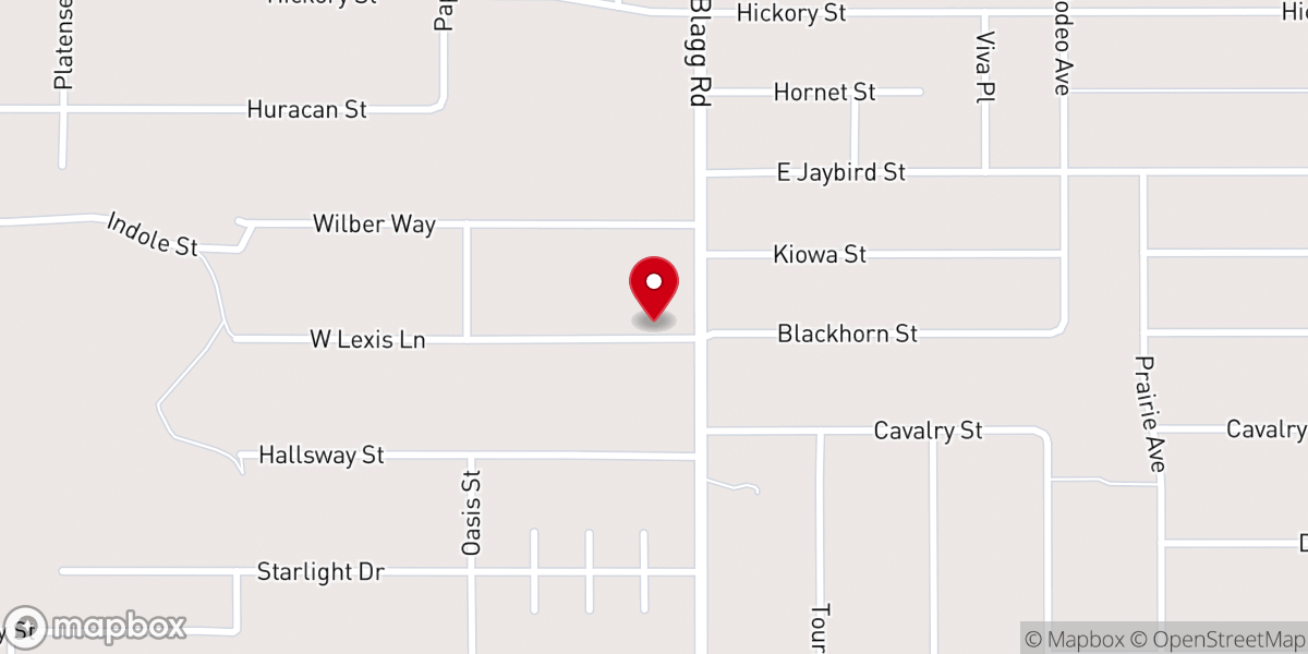 Map showing location of Central Valley Baptist Church