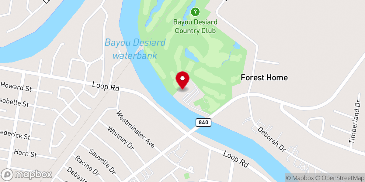 Map showing location of Trinity Birthday Club Inc