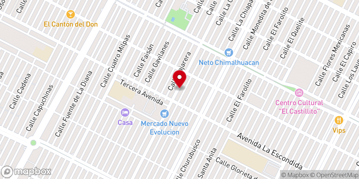 Map showing location of TEMPLO EL DIVINO SALVADOR