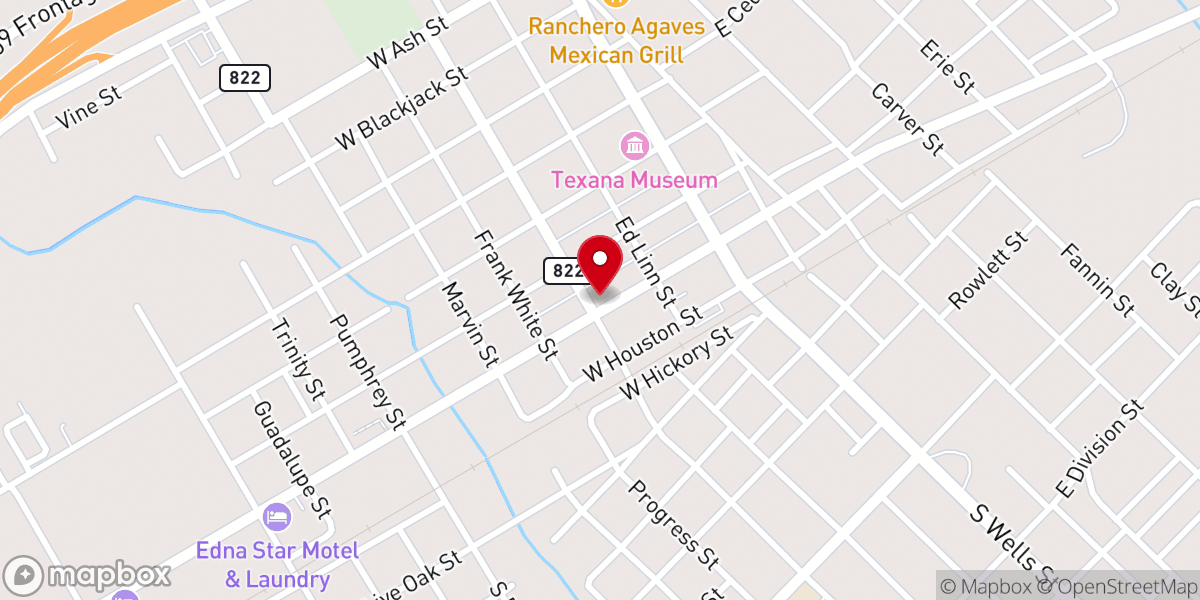 Map showing location of First United Methodist Church