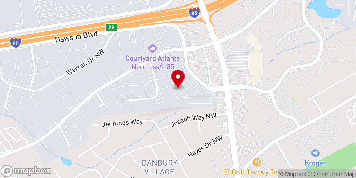 Map showing location of Forward in Faith Atlanta Church