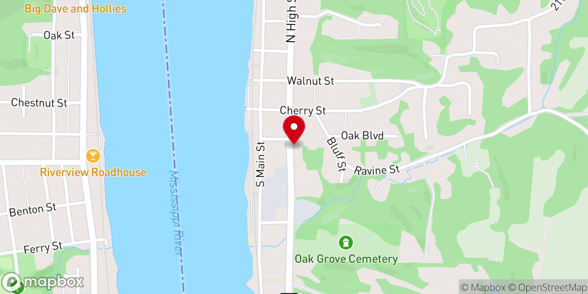 Map showing location of Port Byron Congregational Church