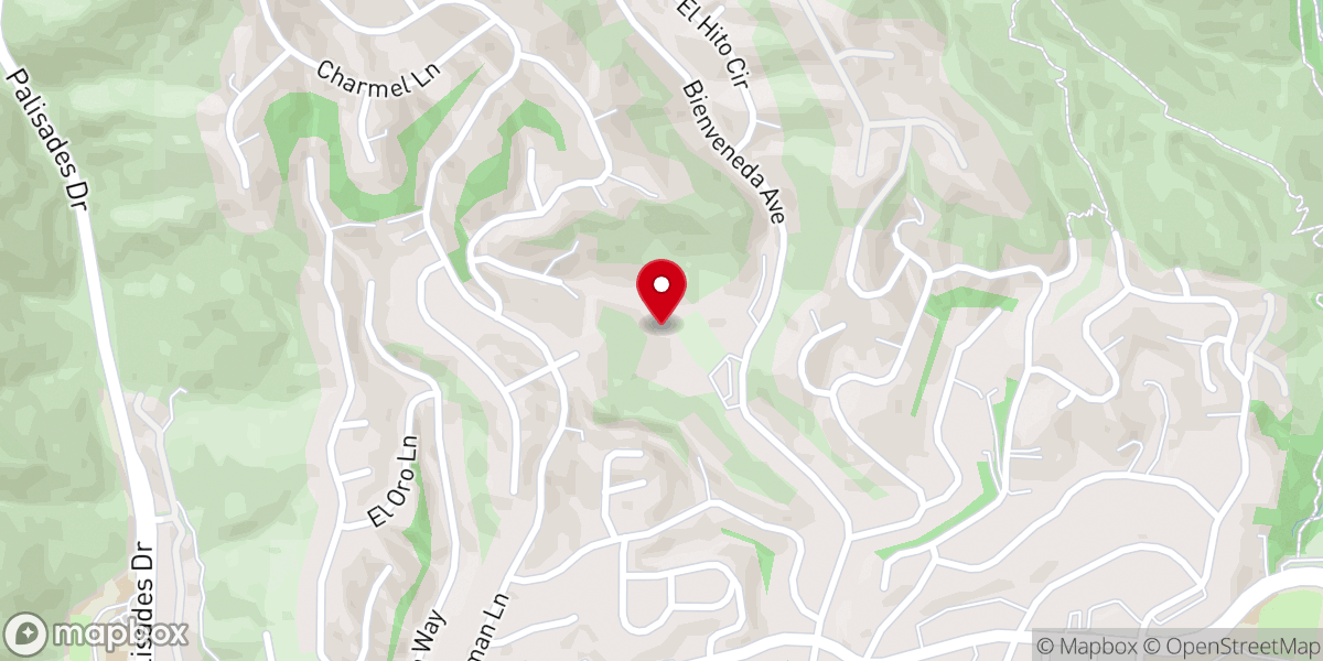 Map showing location of St. Matthew's Music Guild