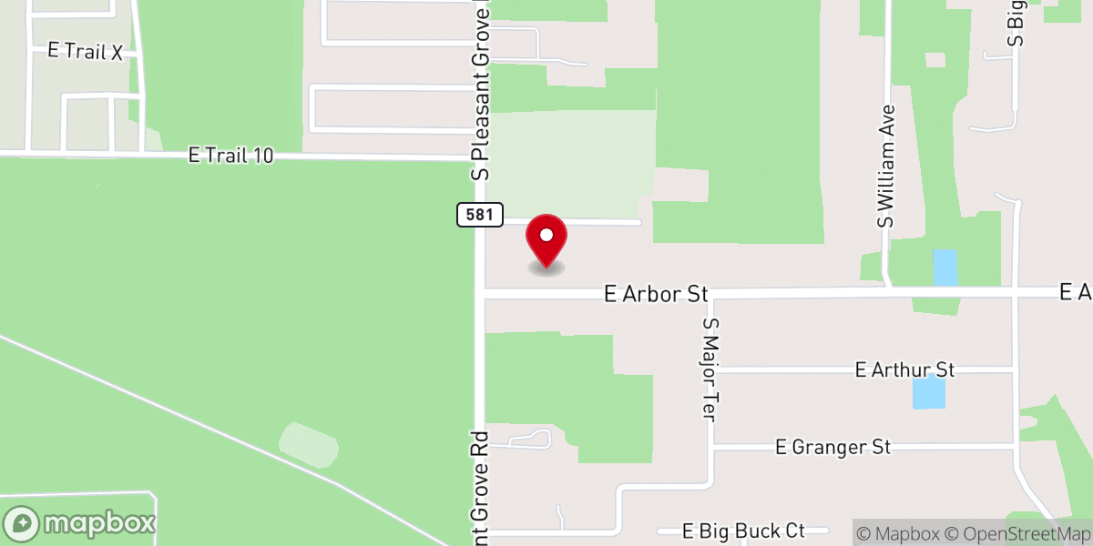 Map showing location of Grace Bible Fellowship
