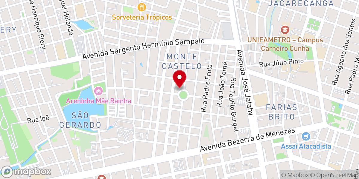 Map showing location of Igreja do Evangelho Pleno - IEP SEDE | Monte Castelo
