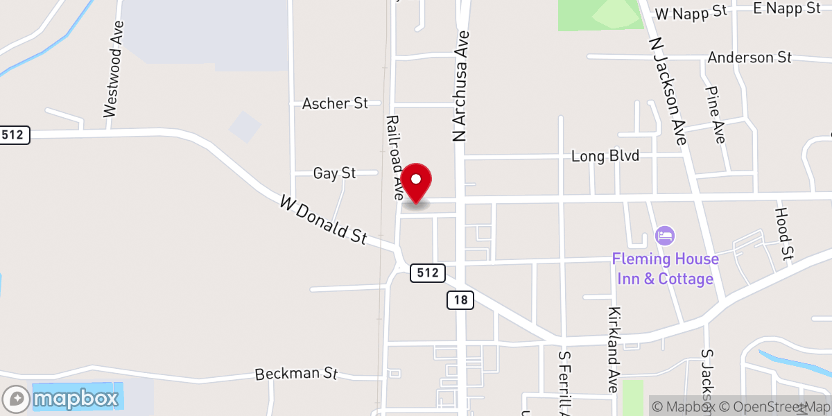 Map showing location of Chefski's