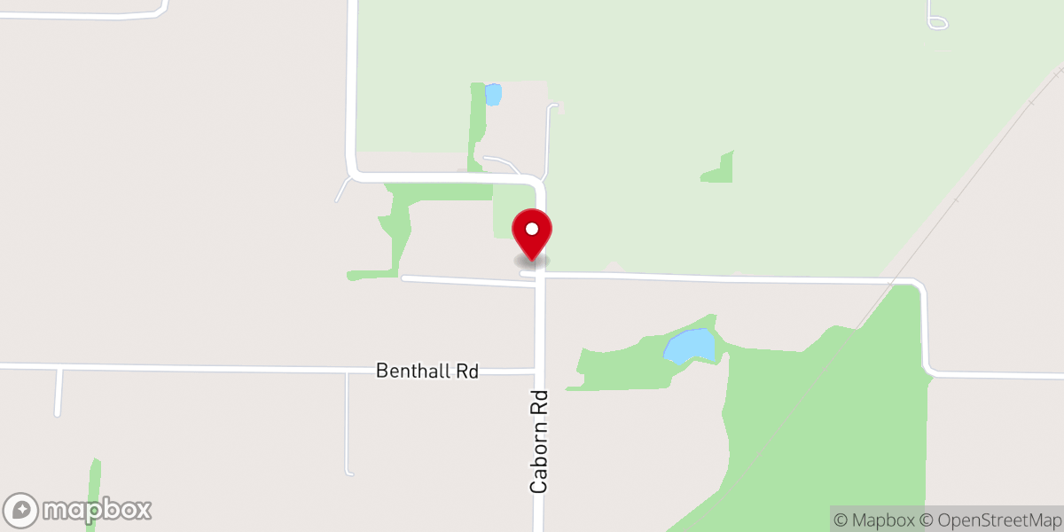 Map showing location of The Caborn Chapel