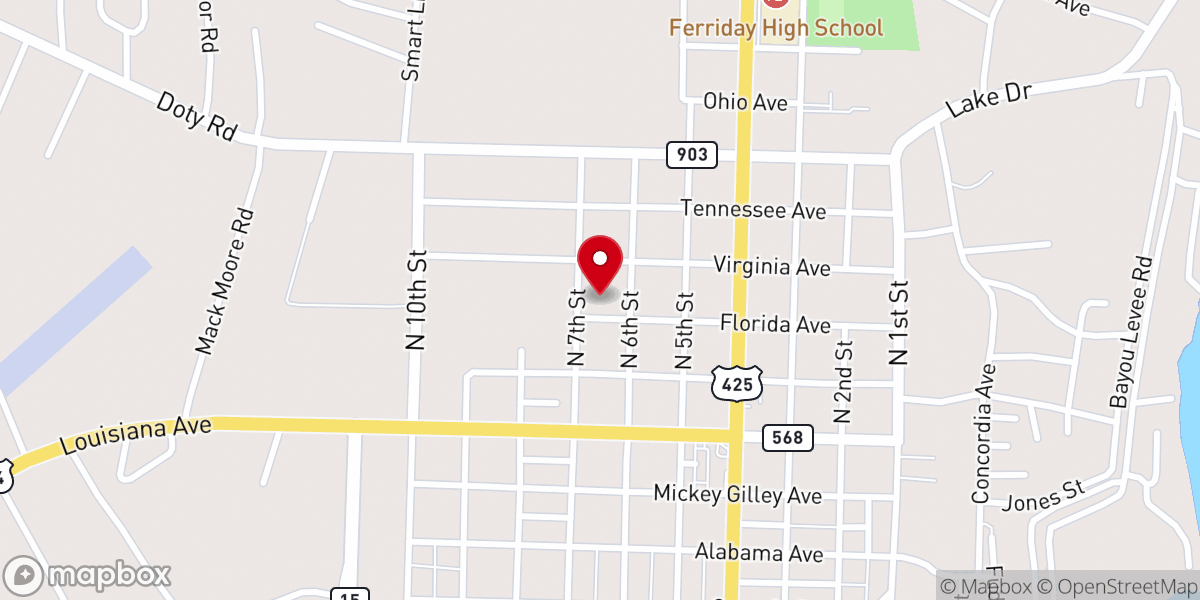 Map showing location of Saint Patrick Catholic Church