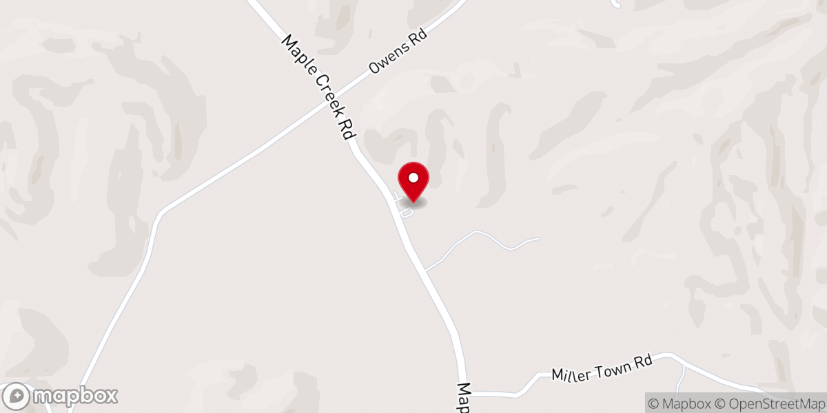 Map showing location of Pleasant Grove Church