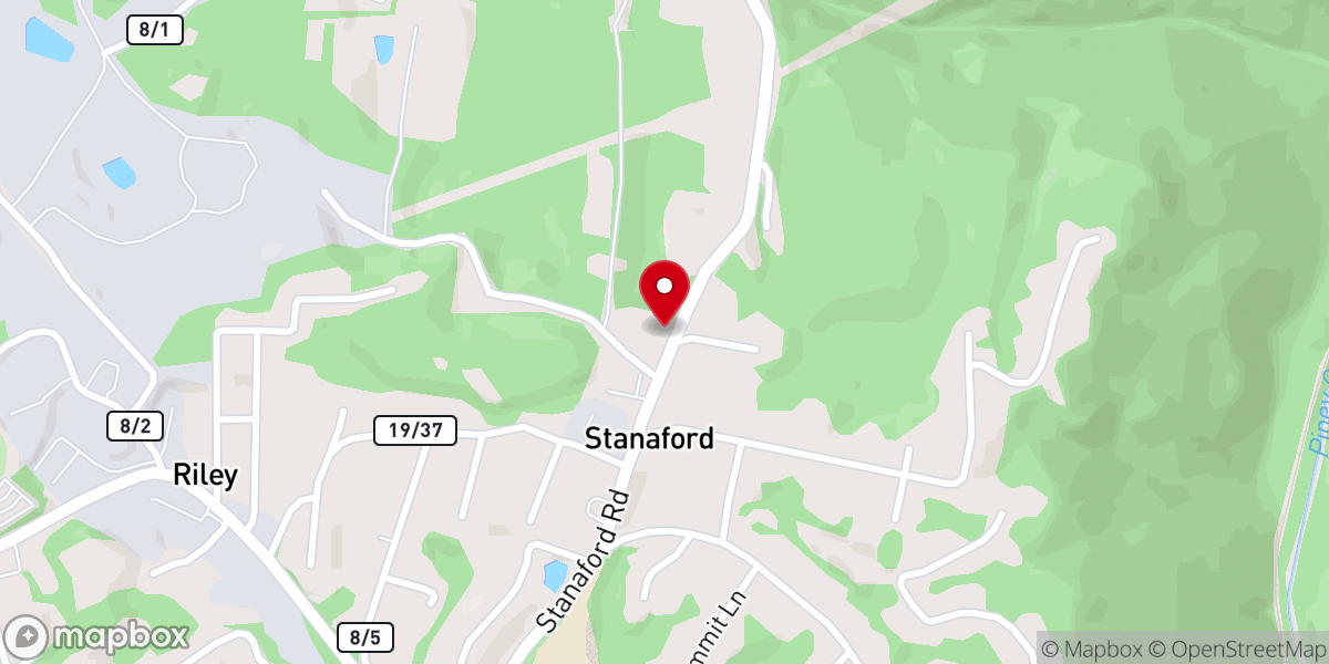 Map showing location of Stanaford New Beginnings