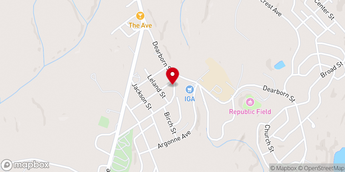 Map showing location of Pentecostal Holiness Church