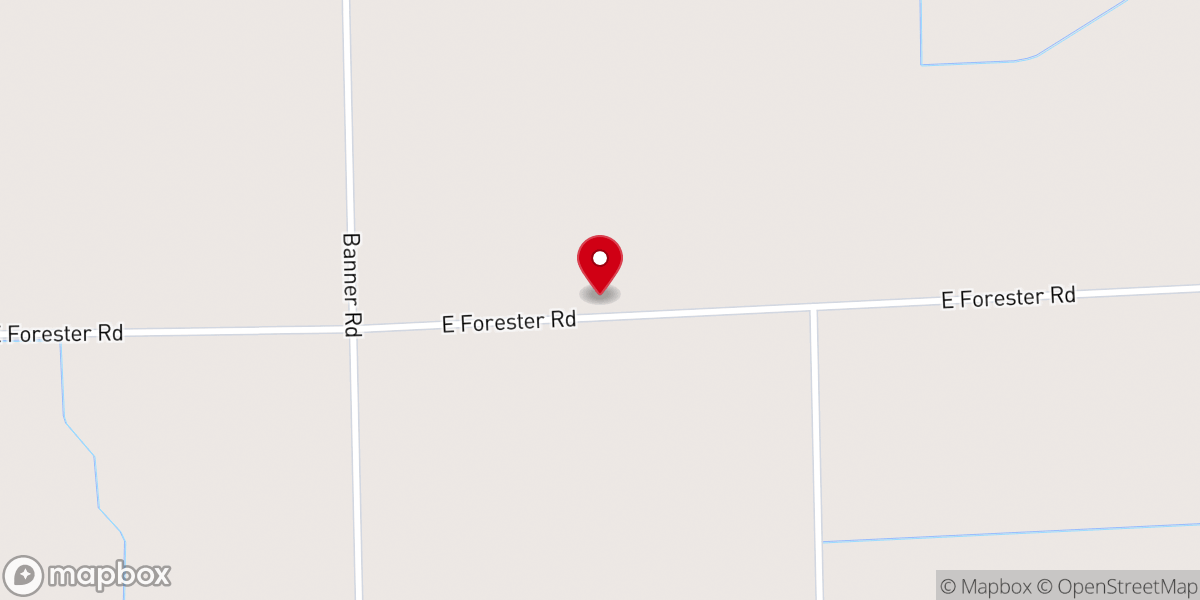 Map showing location of Emmanuel Baptist Church
