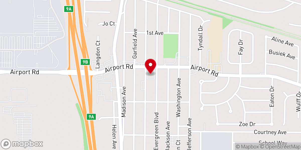Map showing location of Tabernacle of Faith and Deliverance