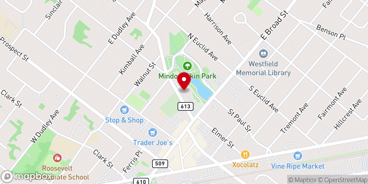 Map showing location of The Presbyterian Church in Westfield