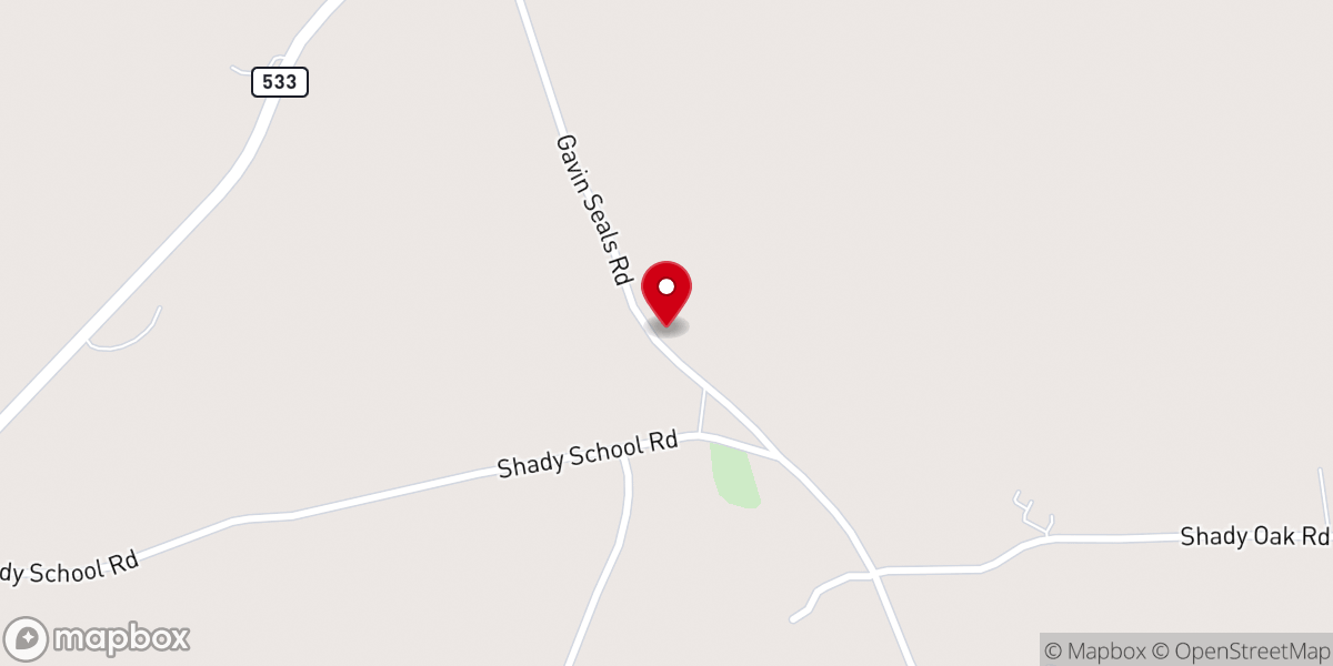 Map showing location of Mt Vernon MB Church