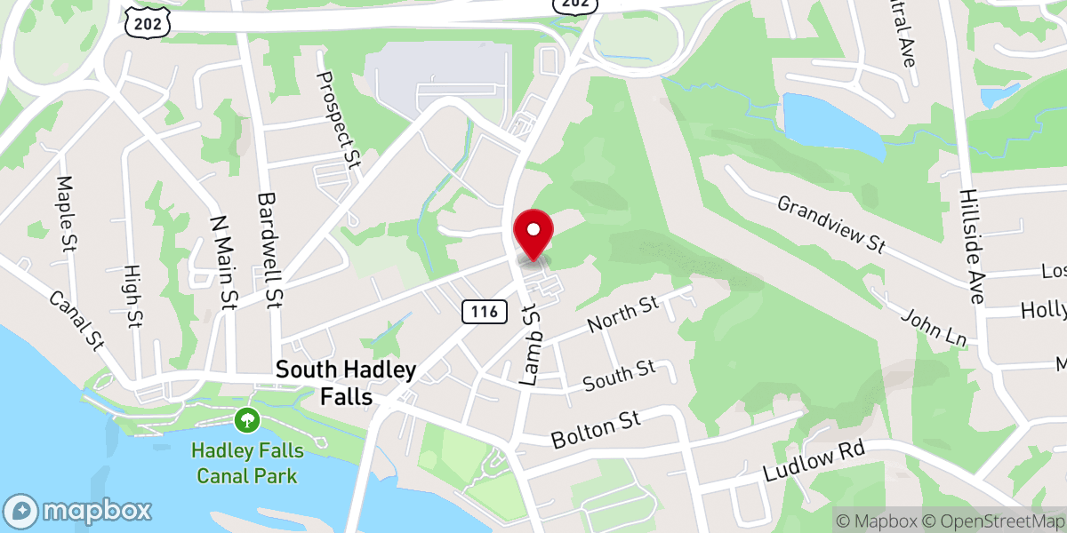 Map showing location of Episcopal Church