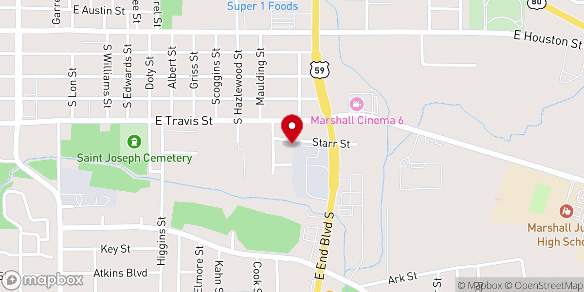 Map showing location of Greater Macedonia Baptist Church
