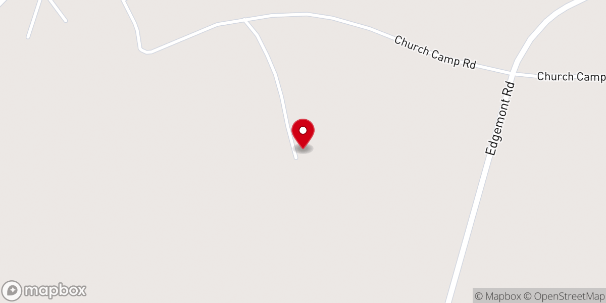 Map showing location of Higden-McLehaney Chapel