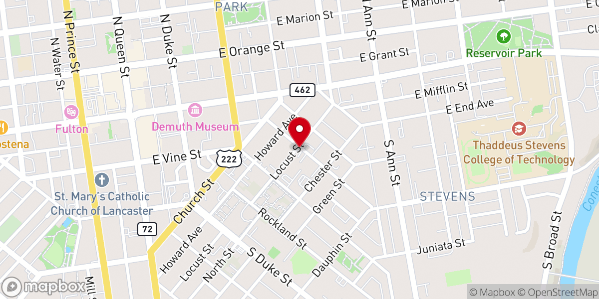 Map showing location of Igl. Pentecostal Tabernaculo De Reunion A. I. C.