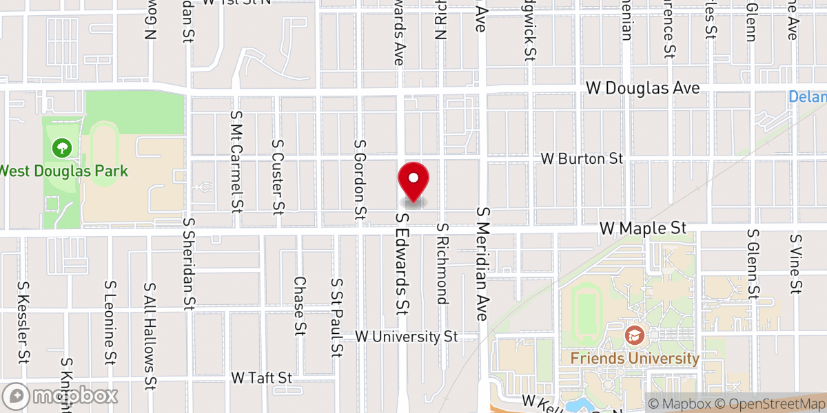 Map showing location of Iglesia Bautista Getsemani