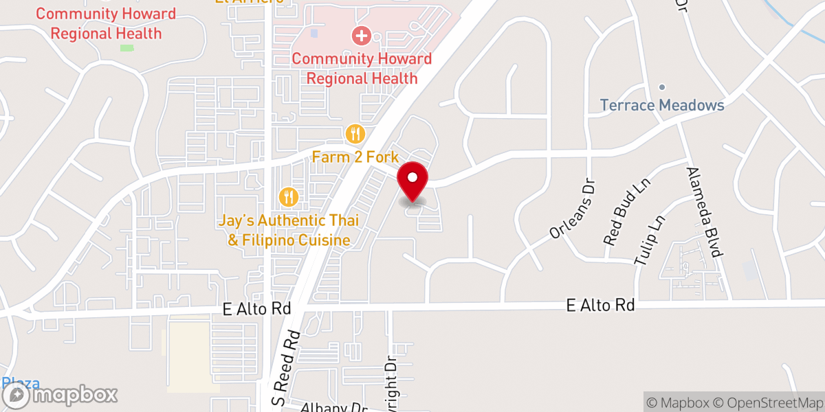 Map showing location of Lutheran Church of Our Redeemer