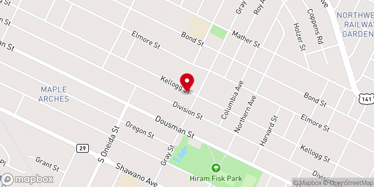 Map showing location of QUAD PARISH BUSINESS OFFICE