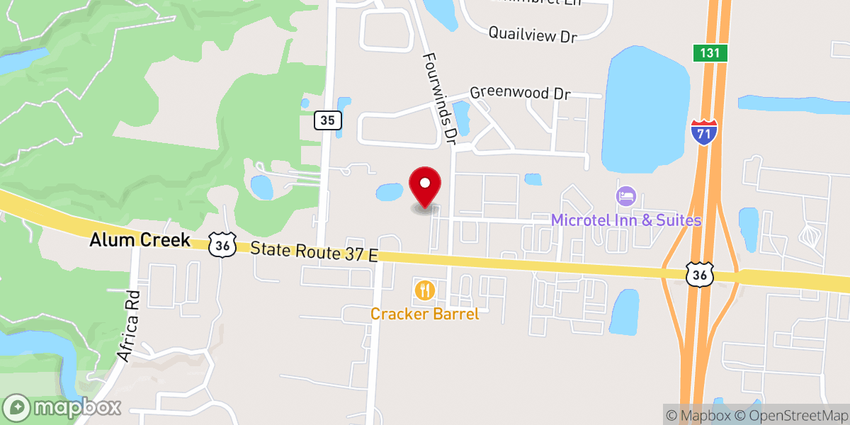 Map showing location of Northgate Church