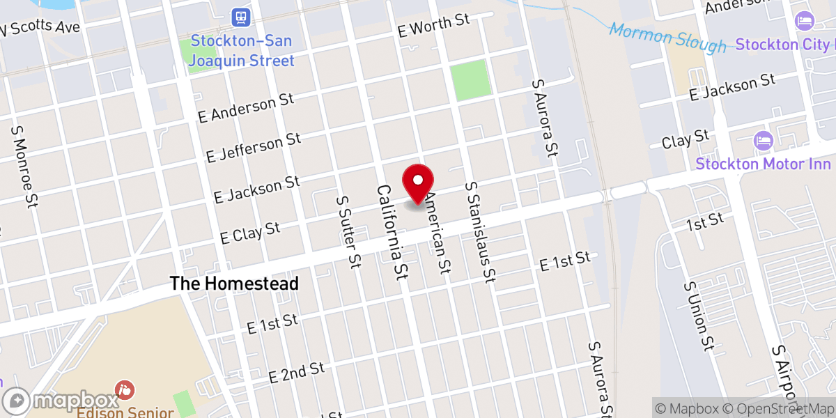 Map showing location of Temple Siloe Church