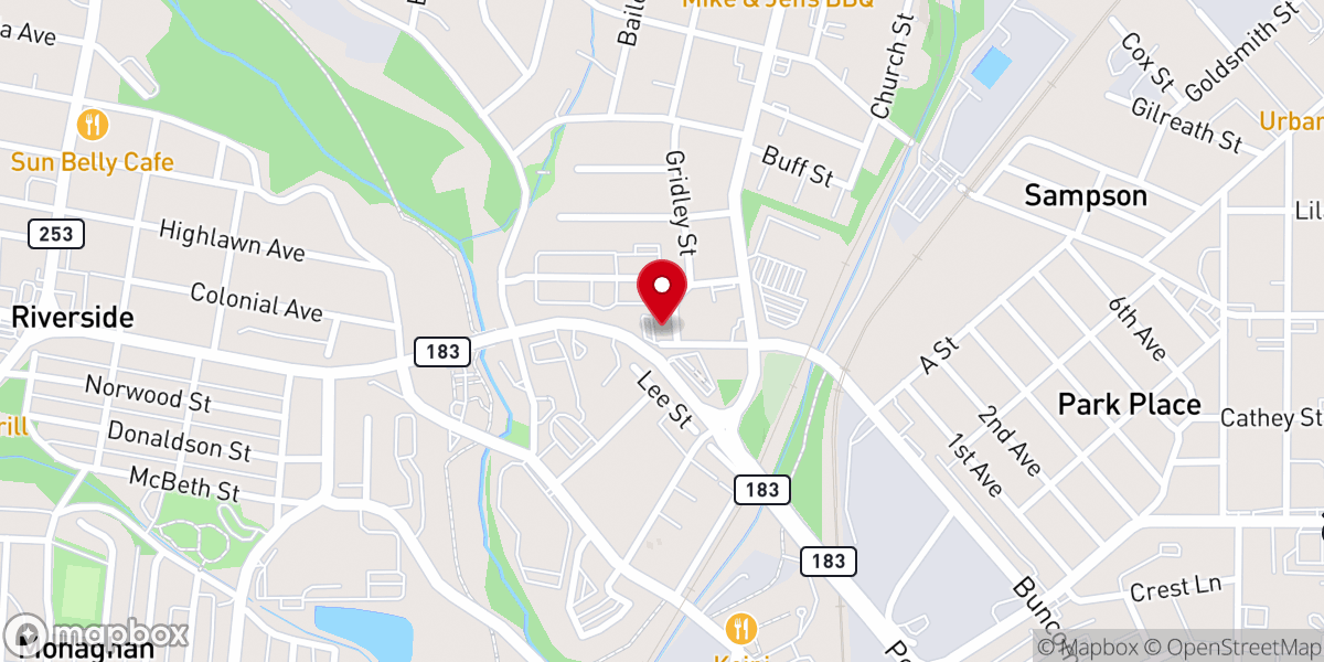 Map showing location of Iglesia Pentecostes Fuente de Agua Viva