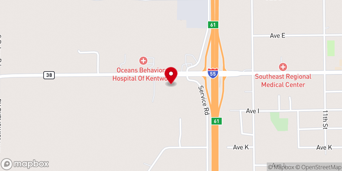 Map showing location of Temple Chapel Baptist Church
